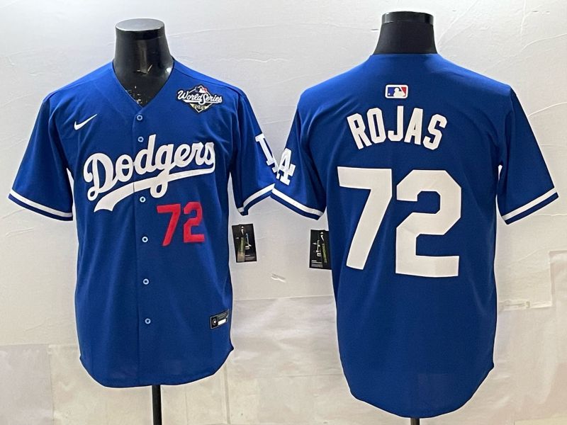 Men 2025 Los Angeles Dodgers #72 Rojas Blue Game Nike MLB Jersey style 005